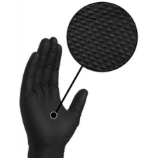 Black 6-mil Textured Nitrile Gloves - XL only (100 pcs/box) - Lion Healthcare Solutions Inc
