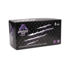 Black 8mil Textured Nitrile Gloves (box of 100) - Lion Healthcare Solutions Inc