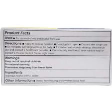 product facts for alcohol prep pads