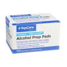 box of 100 individually wrapped alcohol prep pads