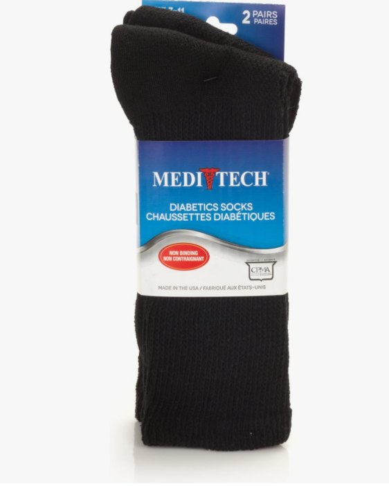 Black Diabetic Socks for men