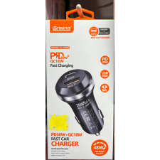 car charger with usb and type c port