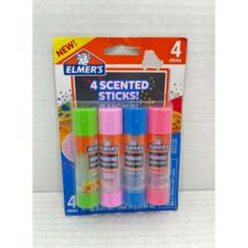 pack of 4 scented glue sticks