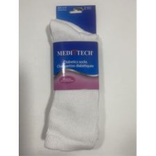 pack of 2 pairs women's white diabetic socks