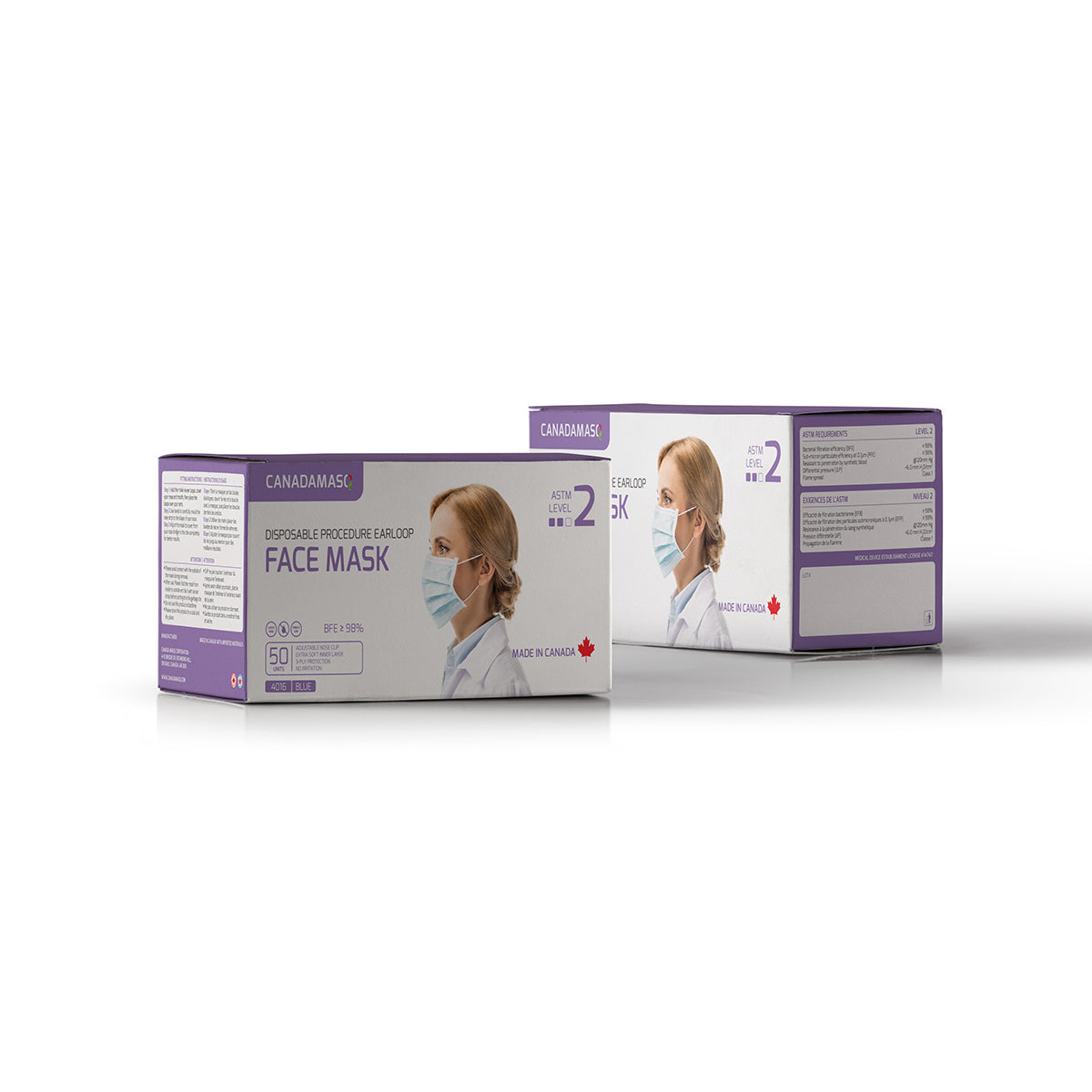 3-ply masks - level 2 (50 pcs/box) - Lion Healthcare Solutions Inc