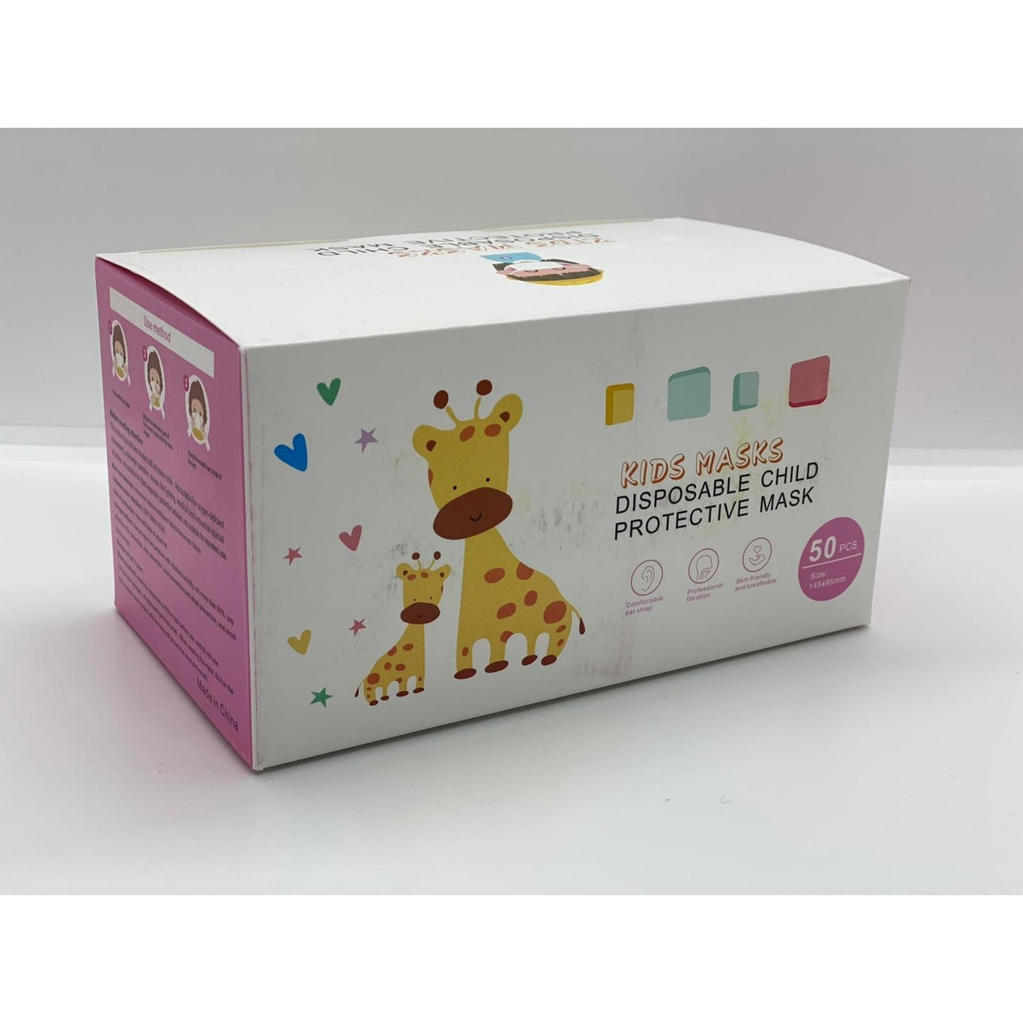 3-Ply non-medical kids masks (boys/girl/unisex) - 50 pcs/box - Lion Healthcare Solutions Inc
