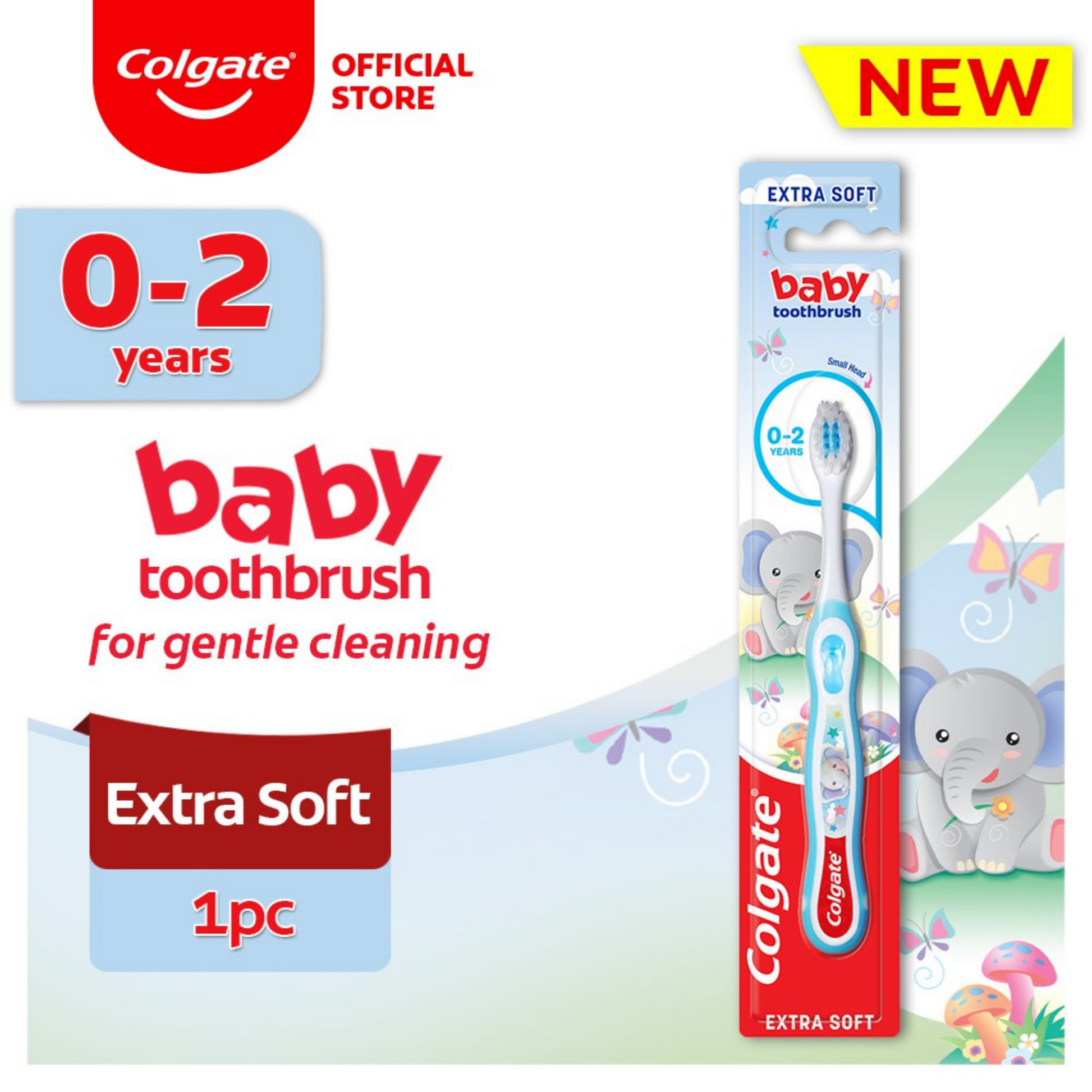 Colgate Kids 0-2 years Toothbrush (single) - Extra Soft - pack of 12 - Lion Healthcare Solutions Inc