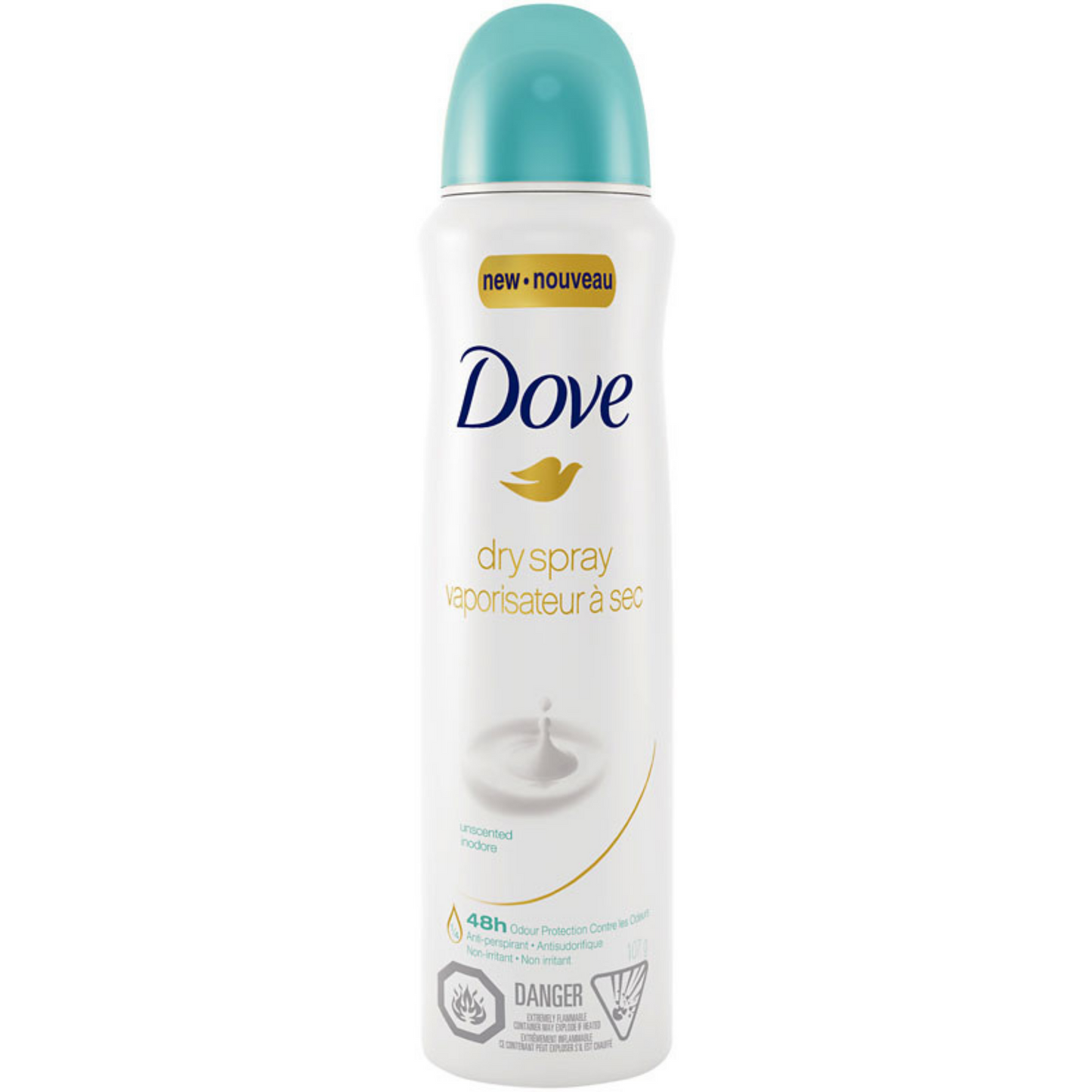 Dove Body Spray - Sensitive- 107g pack of 6 - Lion Healthcare Solutions Inc