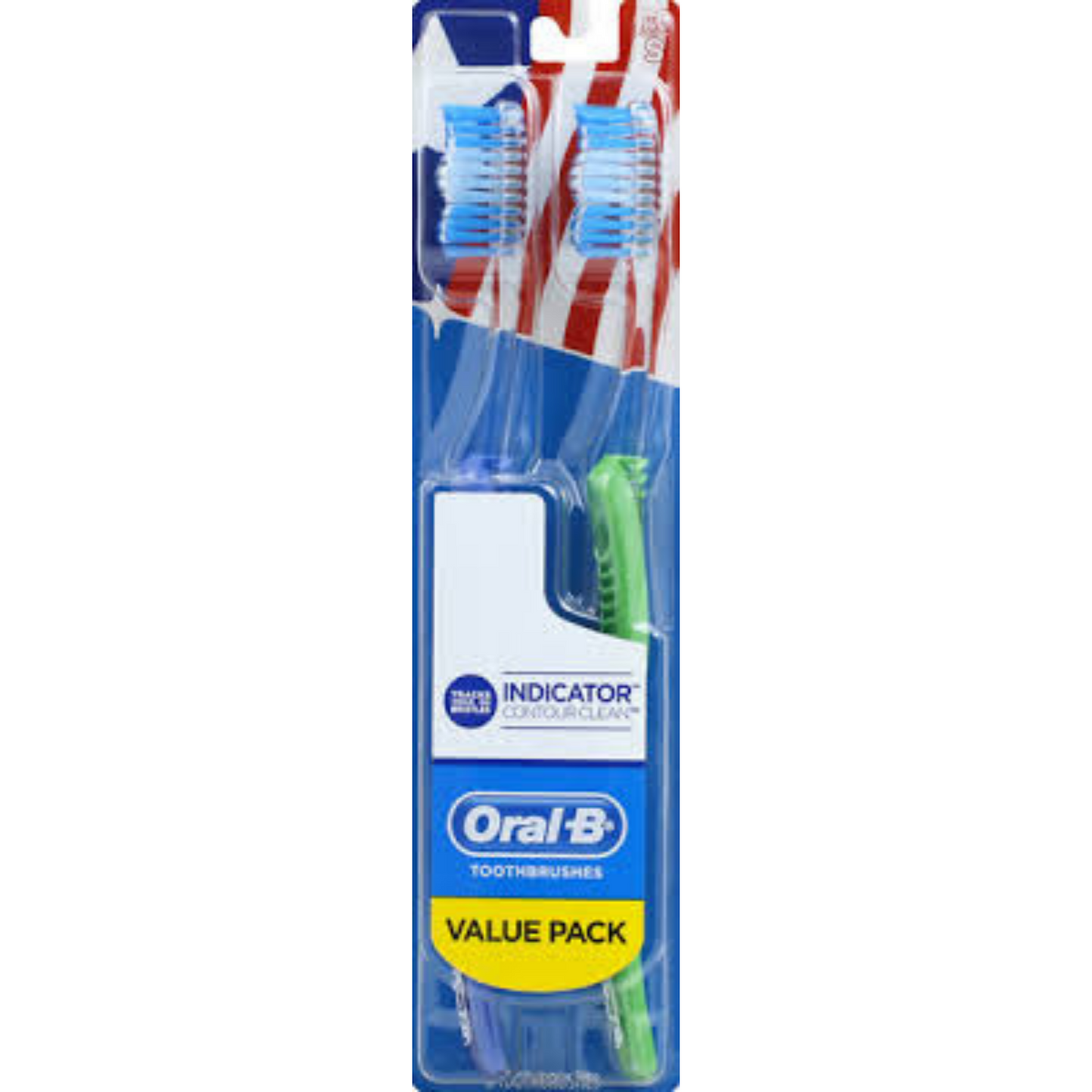 Oral-B Indicator Contour Clean Toothbrush (2 count) - Soft - pack of 6 - Lion Healthcare Solutions Inc