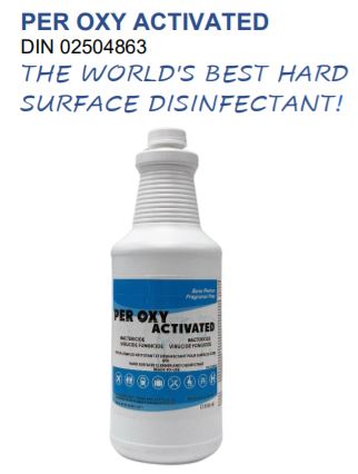 PER OXY ACTIVATED - Surface Disinfectant (950 mL) - Lion Healthcare Solutions Inc