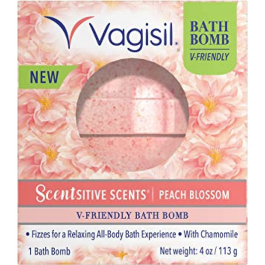 Vagisil Bathbomb Peach Blossom 113g - pack of 3 - Lion Healthcare Solutions Inc