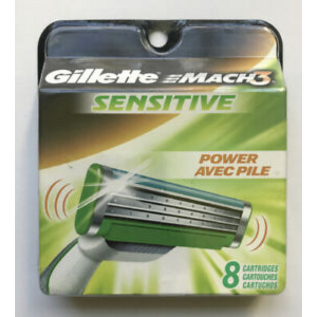 Gillette Mach3 Sensitive Power (8 cartridges) - pack of 2