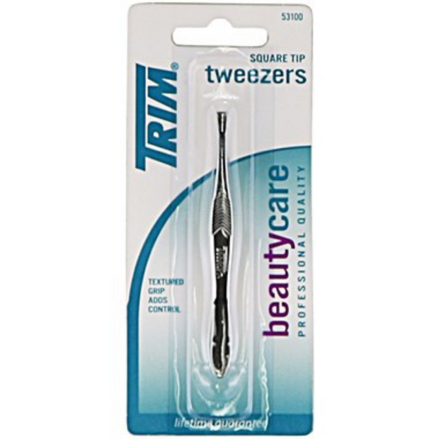 Trim Square Tip Tweezers - pack of 6