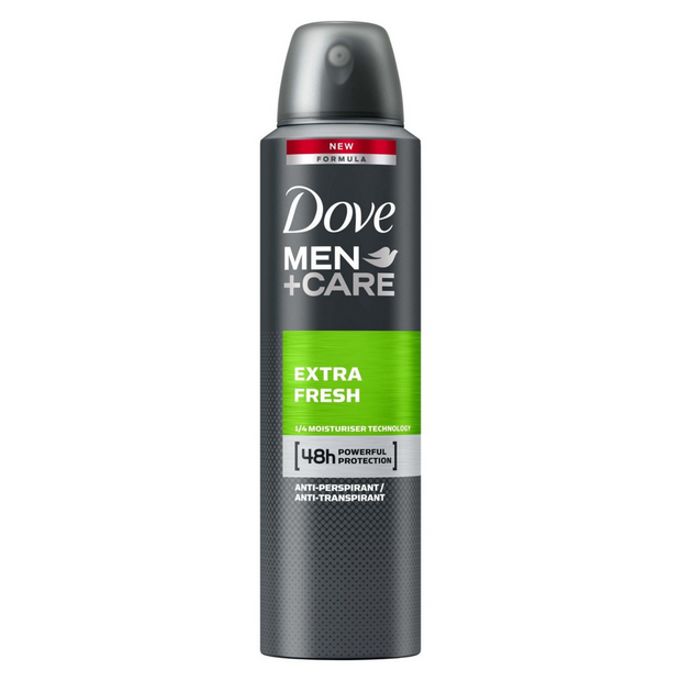 Dove Men+Care Body Spray - Extra Fresh - 107g pack of 6