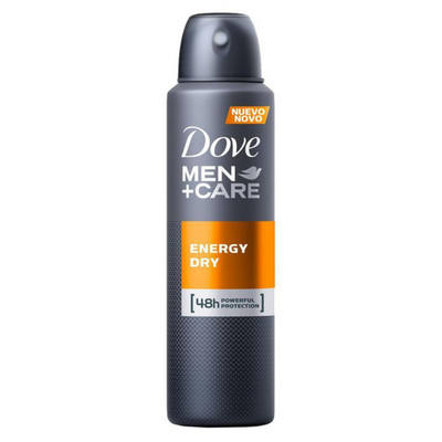 Dove Men+Care Body Spray - Energy Dry - 107g pack of 6