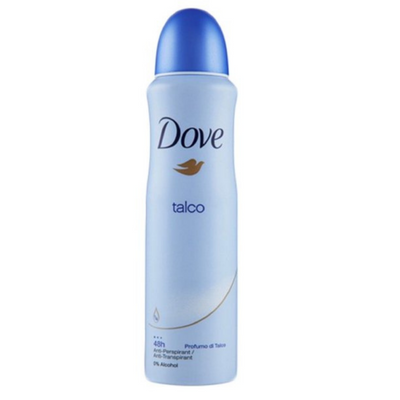 Dove Body Spray - Talco - 107g pack of 6