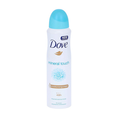 Dove Body Spray - Mineral Touch - 107g pack of 6