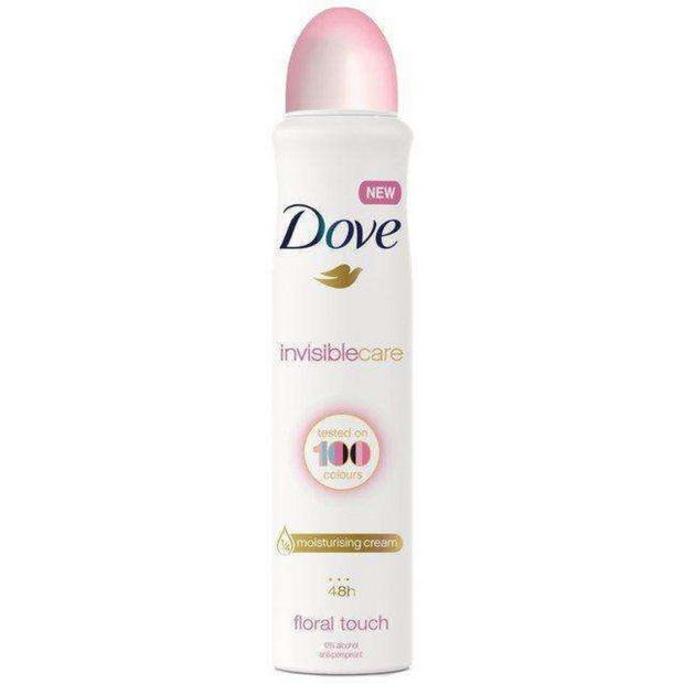 Dove Body Spray - Invisible Care- 107g pack of 6