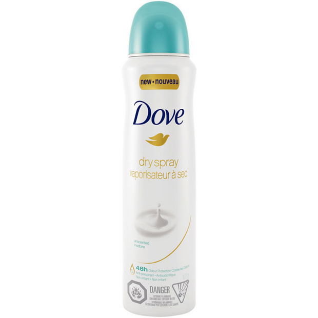 Dove Body Spray - Sensitive- 107g pack of 6