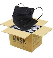 Case of 40 boxes Black non-medical 3-Ply Masks (Box of 50) - Lion Healthcare Solutions Inc
