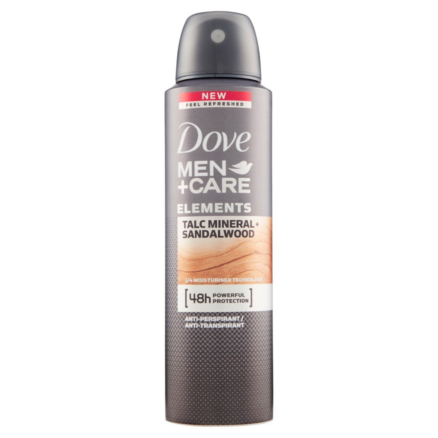 Dove Men+Care Body Spray - Talc+Sandalwood - 107g pack of 6 - Lion Healthcare Solutions Inc