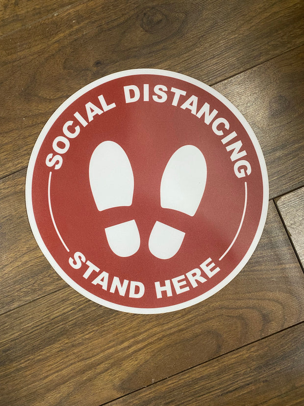 Floor Decal for Social Distancing (10 pcs/pack)