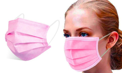 Pink 3-Ply Non-Medical Mask (50 pcs/box)