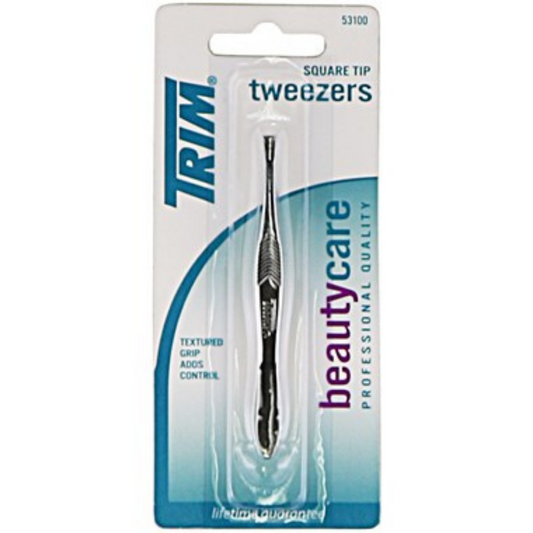 Trim Square Tip Tweezers - pack of 6 - Lion Healthcare Solutions Inc
